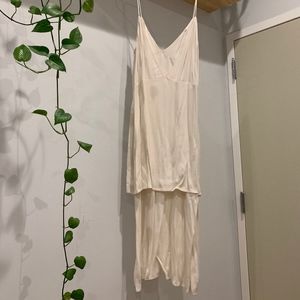 Zara Double Layer White Dress Never Worn (Medium)